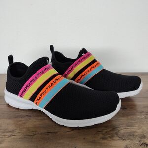 FILA Black Sneakers with Colorful Straps